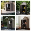 Decksplore 1.67 ft. W x 2.16 ft. D Outdoor Storage Resin Shed Lockable Resin Garden Shed for Backyard(21.12 cu ft） - 2 of 4