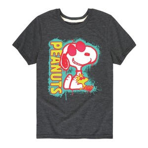 Boys' - Peanuts - Peanuts Snoopy Woodstock Short Sleeve Graphic T-Shirt - 1 of 4