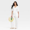 Women's Linen Blouse - A New Day™ - 3 of 3