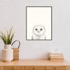 18" x 24" Animal Mug III Owl by Victoria Borges Framed Canvas Wall Art Gray - Amanti Art: Modern Style, Polystyrene Frame - 4 of 4