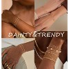 Gold Bracelets for Women Trendy 14K Gold Plated Bracelet for Women Non Tarnish Dainty Stackable Layered - 4 of 4