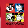 Women's - Disney - Mickey Colorblock Grid Cropped Graphic T-Shirt - 2 of 4