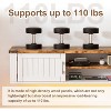 PAKASEPT Floating TV Stand for TVs up to 80 Inch, Wood Floating TV Shelf with LED Light, 63'' Wall Mounted TV Stand for Living Room - 4 of 4