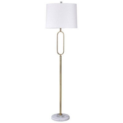 silver and gold floor lamp