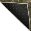 Chocolate And Gray Abstract Washable Indoor Outdoor Area Rug - 4 of 4