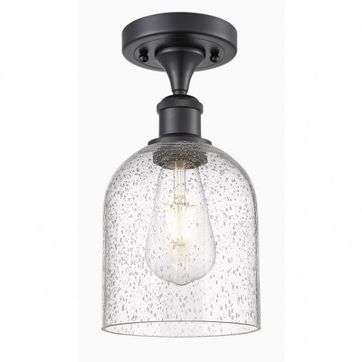 Bella - 1 Light Semi-Flush Mount In Industrial Style-10.75 Inches Tall and 5.5 Inches Wide
