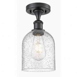 Bella - 1 Light Semi-Flush Mount In Industrial Style-10.75 Inches Tall and 5.5 Inches Wide - 1 of 1