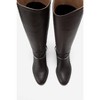 Ansel - Brown Leather Riding Boot (Women) brown leather 8 Forever & Always Shoes US - 3 of 4