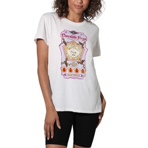 Harry Potter Honeydukes Chocolate Frogs Label Women's Loose T-Shirt - 1 of 4