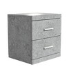 Galano Carmelo 2 Drawers Concrete Cool Grey Nightstand (20.3 in. H x 18.9 in. W x 16.3 in. D) - 3 of 4