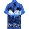 LA LEELA Men's Hawaiian Shirts Short Sleeve Button Down Shirt Mens Shirts Casual Vacation Party Caribbean Shirts for Men - 2 of 4