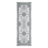 8x10 Large Washable Area Rug, Blue Non Slip Carpet, Stain Resistance Vintage Room Rug, Indoor Floor Carpet for Living Room, Low Profile Rug, Boho Rug - 4 of 4