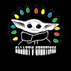 Men's Star Wars The Mandalorian Christmas The Child Galaxy's Greetings T-Shirt - 2 of 4