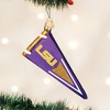 Old World Christmas Blown Glass Ornament for Christmas Tree, LSU Pennant - 2 of 3