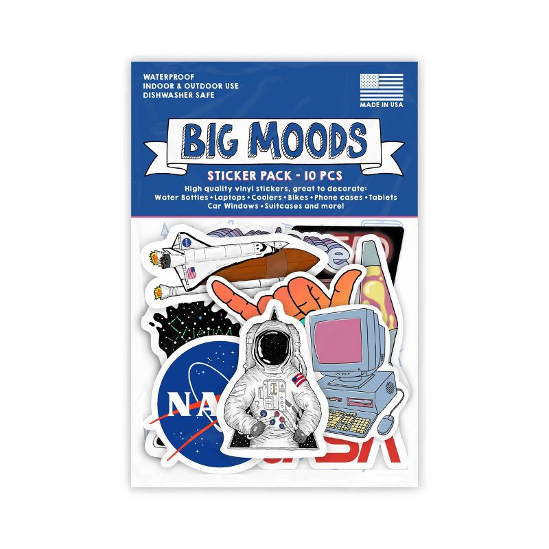 Big Moods Cool Assorted Sticker Pack 10pc, 3 of 5