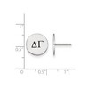 Black Bow Jewelry Sterling Silver Delta Gamma Greek Life Stud Earrings - 2 of 3