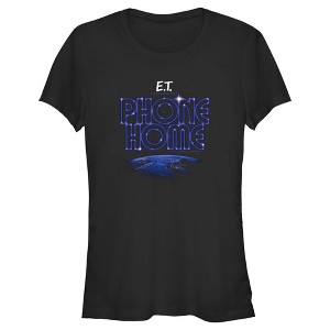 Juniors Womens E.T. the Extra-Terrestrial Earth Phone Home T-Shirt - 1 of 4