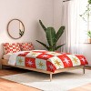 Deny Designs Full/Queen Galaxy Eyes Star Check Festive Comforter and Pillow Sham Cream - 2 of 4