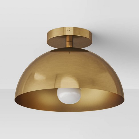 Valencia Flush Mount Ceiling Light Brass - Threshold™ : Target