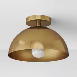 Valencia Flush Mount Ceiling Light Brass - Threshold™