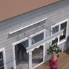 Vynxaria 59" x 34" Door Window Awning - Crystal Clear Canopy - 2 of 4