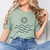 Simply Sage Market Women's Sun Over Ocean Short Sleeve Graphic Tee - 2 of 3