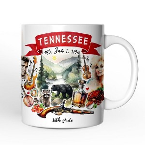 Artistic Tennessee State Themes and Landmarks Mug (Non-Custom Only)| OrnamentallyYou - 1 of 4