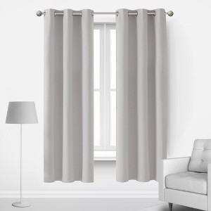 Deconovo Grommet Blackout Curtains, 2 Panels, OEKO-TEX Certified - 1 of 4