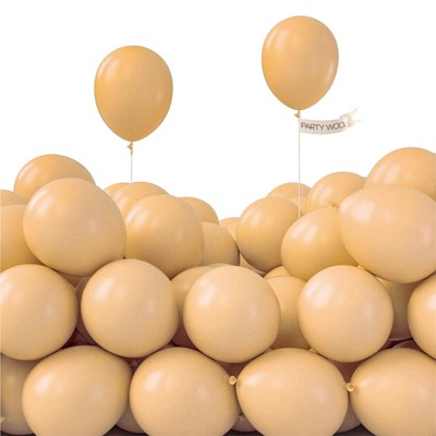 PartyWoo Balloons Nude Beige Apricot Cream 5 Inch 120 pcs