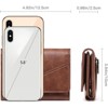BEAFUP RFID Blocking Wallets for Women,Trifold PU Leather Wallet with Zipper Coin Pocket – 13 Card Slots, Travel & Everyday Use - 3 of 4