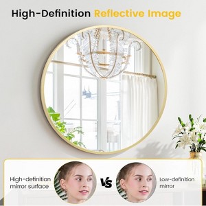 Bathroom Mirror with Aluminum Frame – Fogless Wall-Mounted Mirror for Vanity, Entryway - 1 of 4