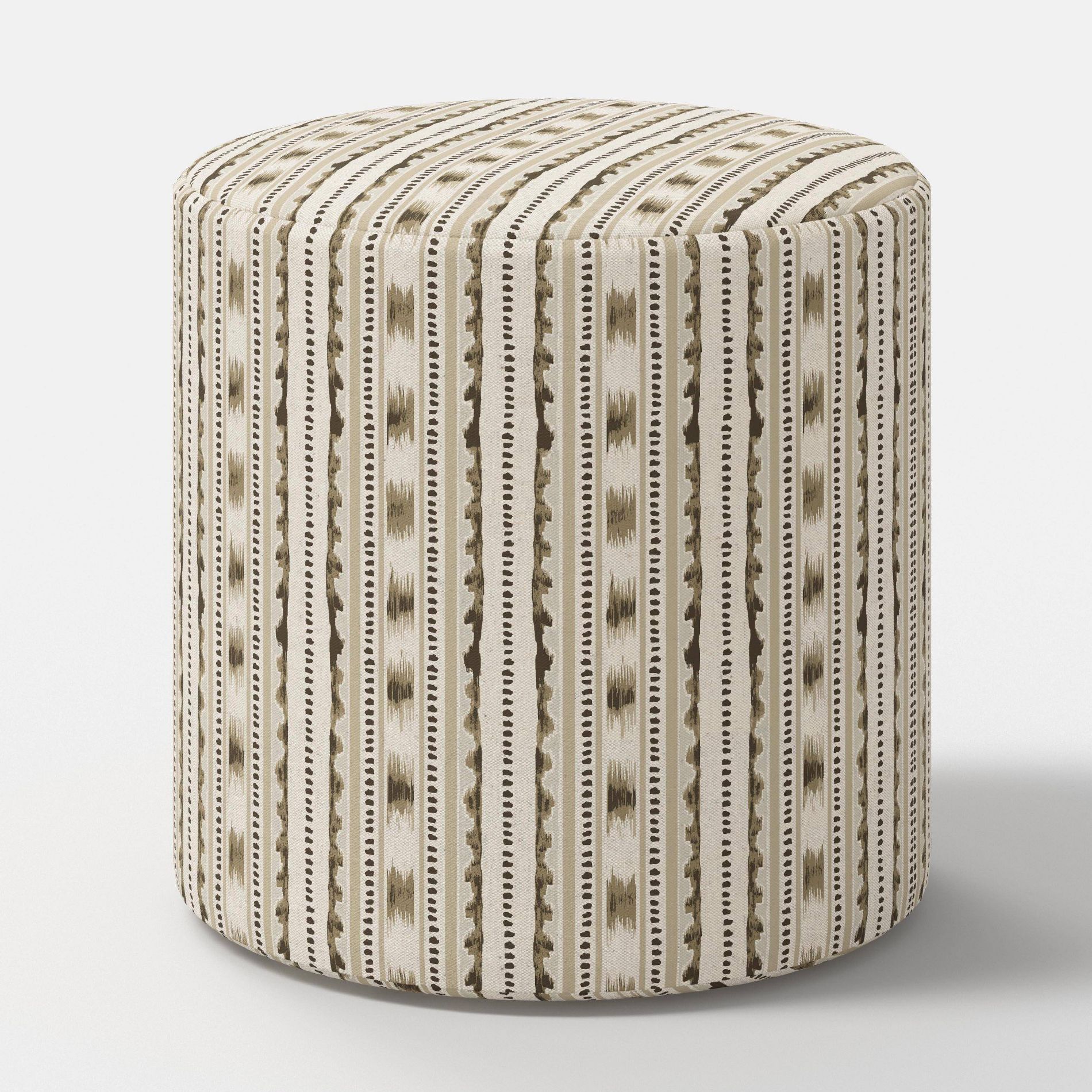 Tambor Ottoman Ikat Stripe Brown - Threshold™
