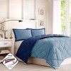 Gracie Mills Vicente Reversible Diamond Quilt Down Alternative Comforter Set with 3M Scotchgard Protection - 4 of 4