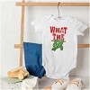 Funny Christmas What the Elf Xmas Baby Romper Boys or Girls Brisco Brands - 4 of 4
