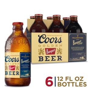 Coors Banquet Beer - 6pk/12 fl oz Bottles - 1 of 4