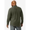 KingSize Men's Big & Tall Signature Solid Flannel Shirt - 3 of 4