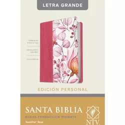 Santa Biblia Ntv, Edición Personal, Letra Grande (Letra Roja, Sentipiel, Rosa, Índice) - Large Print (Leather Bound)
