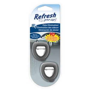 Refresh Your Car 2pk New Car Scent Diffuser Air Freshener: Car Refresher, Vent Diffuser, Phthalate-Free, 012844091359 - 1 of 4