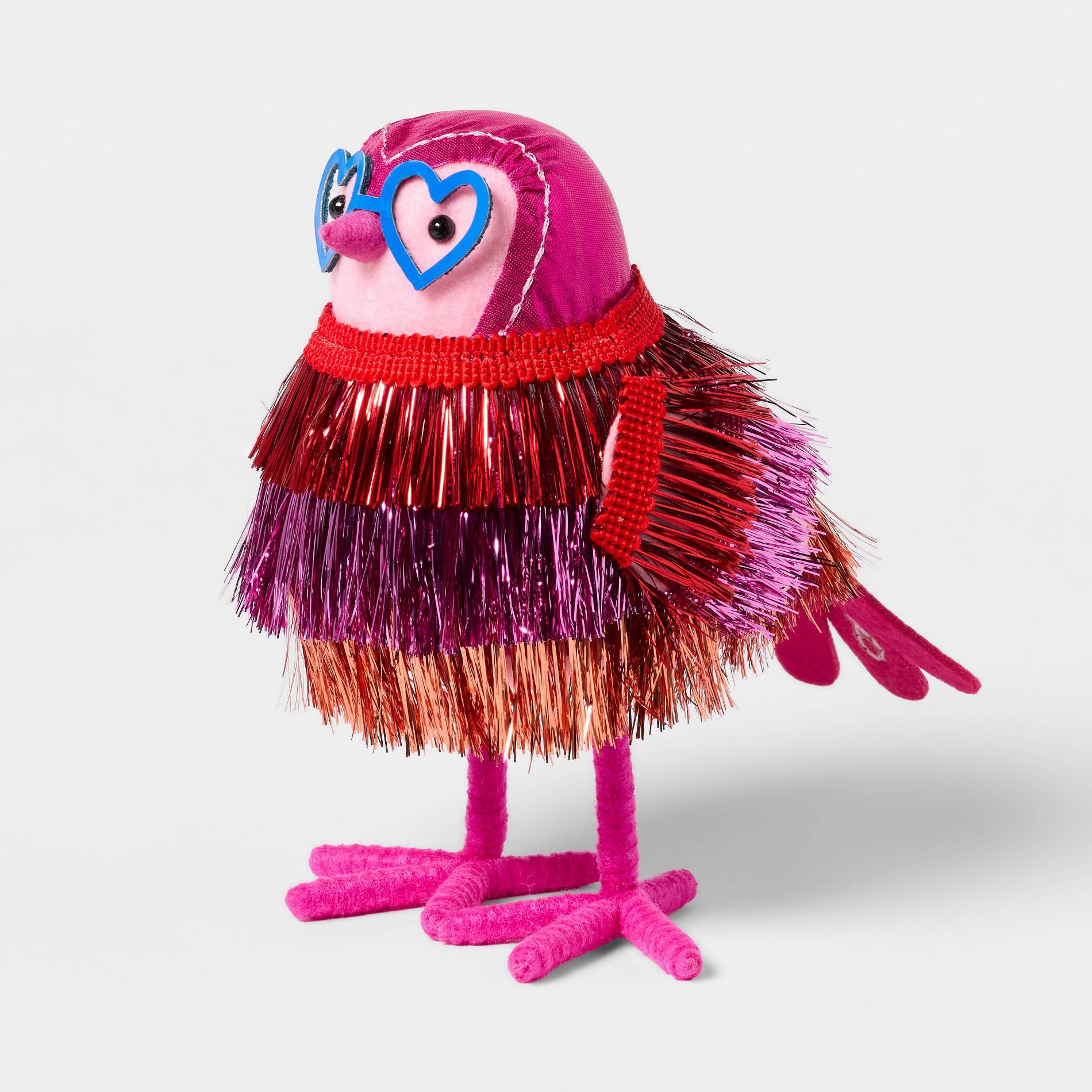 Featherly Friends™ Valentine's Day 'Tinzel' Tinsel Bird - Spritz™