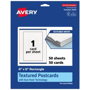 Avery Matte White Postcards, 6" x 9" Rectangle - 1 of 4