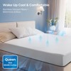 Aoibox Queen Mattress Protector Waterproof Breathable 3D Air Fabric Cooling Deep Pocket Ultra Soft Washable Fit 8 to 21 Inch Noiseless 60 x 80 Inch - 4 of 4