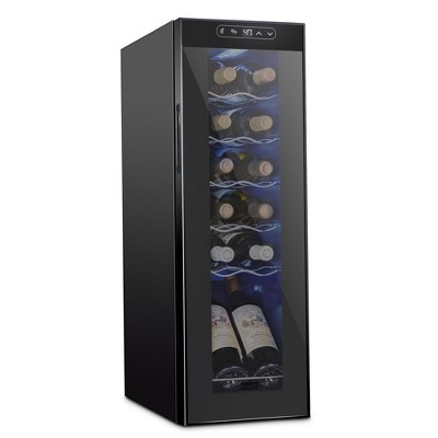 Schmecke 9.9 in. 12 Bottle Compressor Freestanding Wine and Beverage Cooler