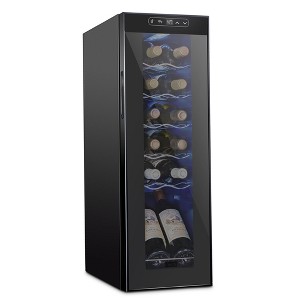 Schmecke 9.9 in. 12 Bottle Compressor Freestanding Wine and Beverage Cooler - 1 of 4