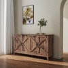 VYNXARIA 4-Door Freestanding Sideboard with Open Shelves for Versatile Storage - 2 of 4