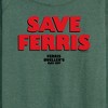 Women's - Ferris Bueller's Day Off - Save Ferris Lightweight French Terry Wide Neck Long Sleeve Shirt - 2 of 4