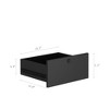 Nightstand, Tall End Side Table With Charging Station, Modern Night Stand With Bookshelf, Storage Drawers And LED Light For Bedroom Living Room Home - 4 of 4