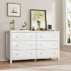 Zstar White Dresser, 6 Drawer Dresser with Storage for Bedroom, Nursery, Living Room - 3 of 4