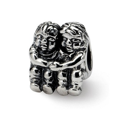 Black Bow Jewelry Sterling Silver Childhood Friends Bead Charm