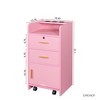 Lovmor Locking Beauty Salon Storage Cabinet Hair Dryer Holder Stylist Equipment Drawer - 4 of 4