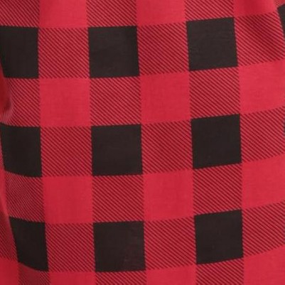 red black buffalo plaid without buttons